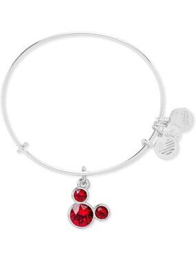 July Birthstone Mickey Mouse Charm Bracelet - Silver Disney-Inspired Jewelry